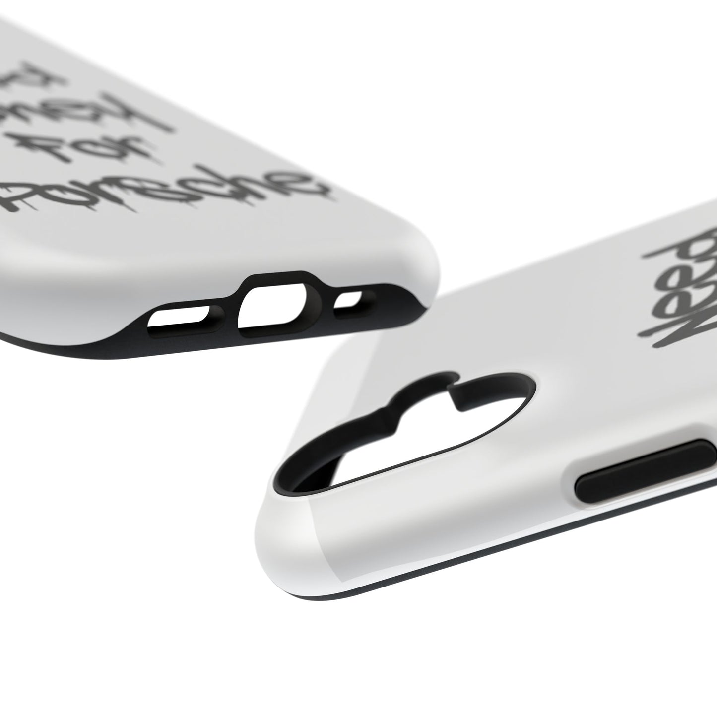 NEED MONEY FOR PORSCHE  - Impact-Resistant WHITE Phone Case with Bold Statement