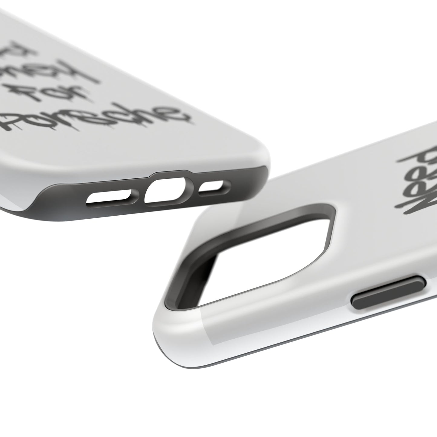 NEED MONEY FOR PORSCHE  - Impact-Resistant WHITE Phone Case with Bold Statement