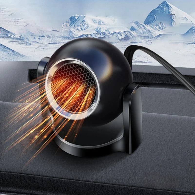 NNEOBA 12V 120W Portable Car Heater Defroster Fan Black-3
