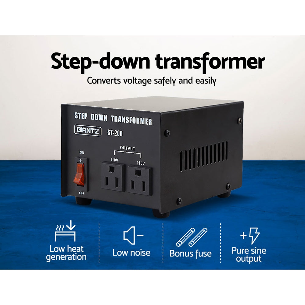 NNEDSZ 200 Watt Step Down Transformer-2