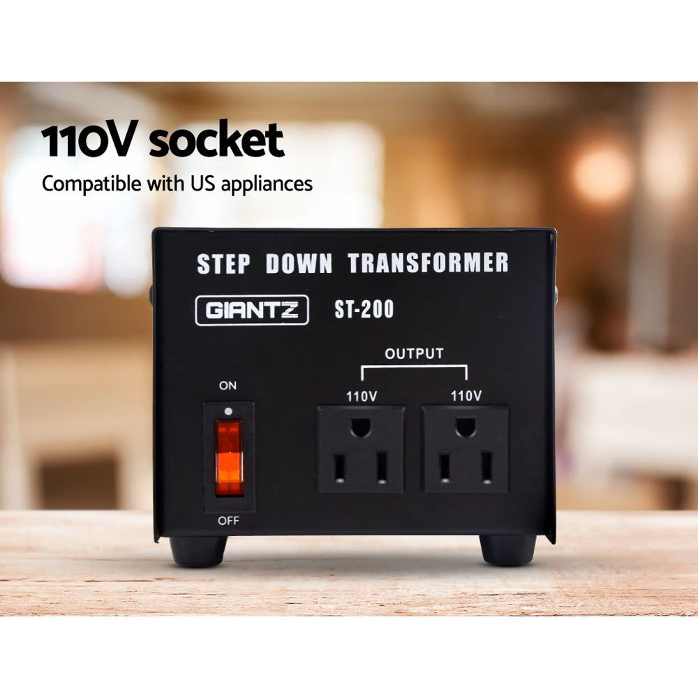 NNEDSZ 200 Watt Step Down Transformer-3
