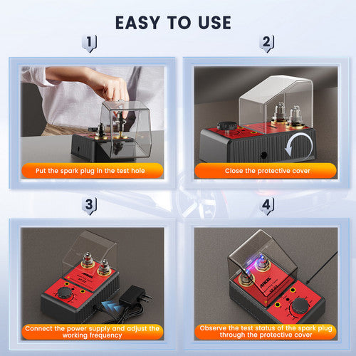NNEDSZ Ancel 12V Car Spark Plug Tester Auto Ignition System Tester Diagnostic Test Tool-1