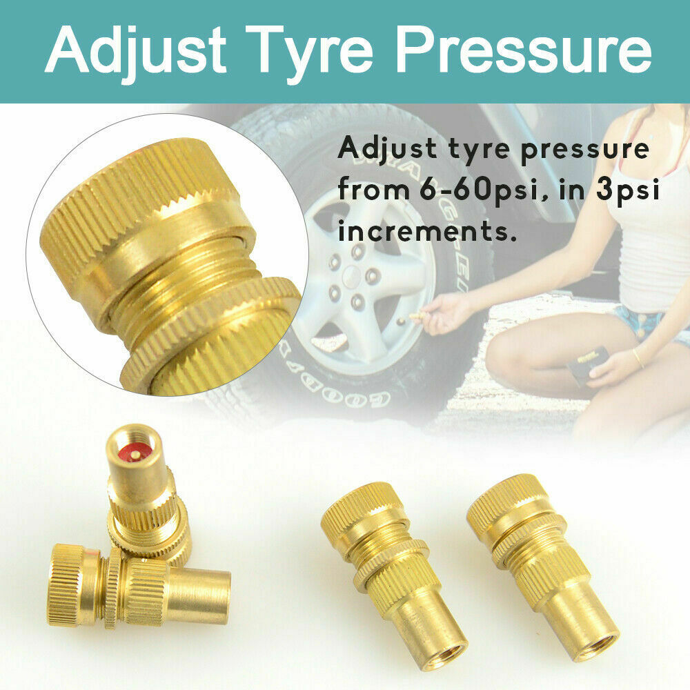 NNEDSZ Tyre Deflators Brass Air Deflator 0-60 PSI Tire Valve Core Tool Automatic-3