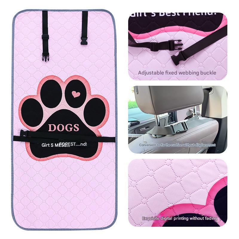 NNEDSZ Bone Dog Car Seat Cover - Waterproof & Scratch-Resistant Pet Seat Protector-3