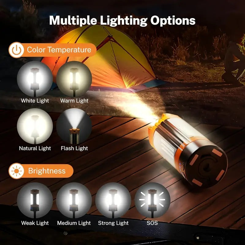 Rechargeable Work Light with Stand Portable Camping Lamp-2