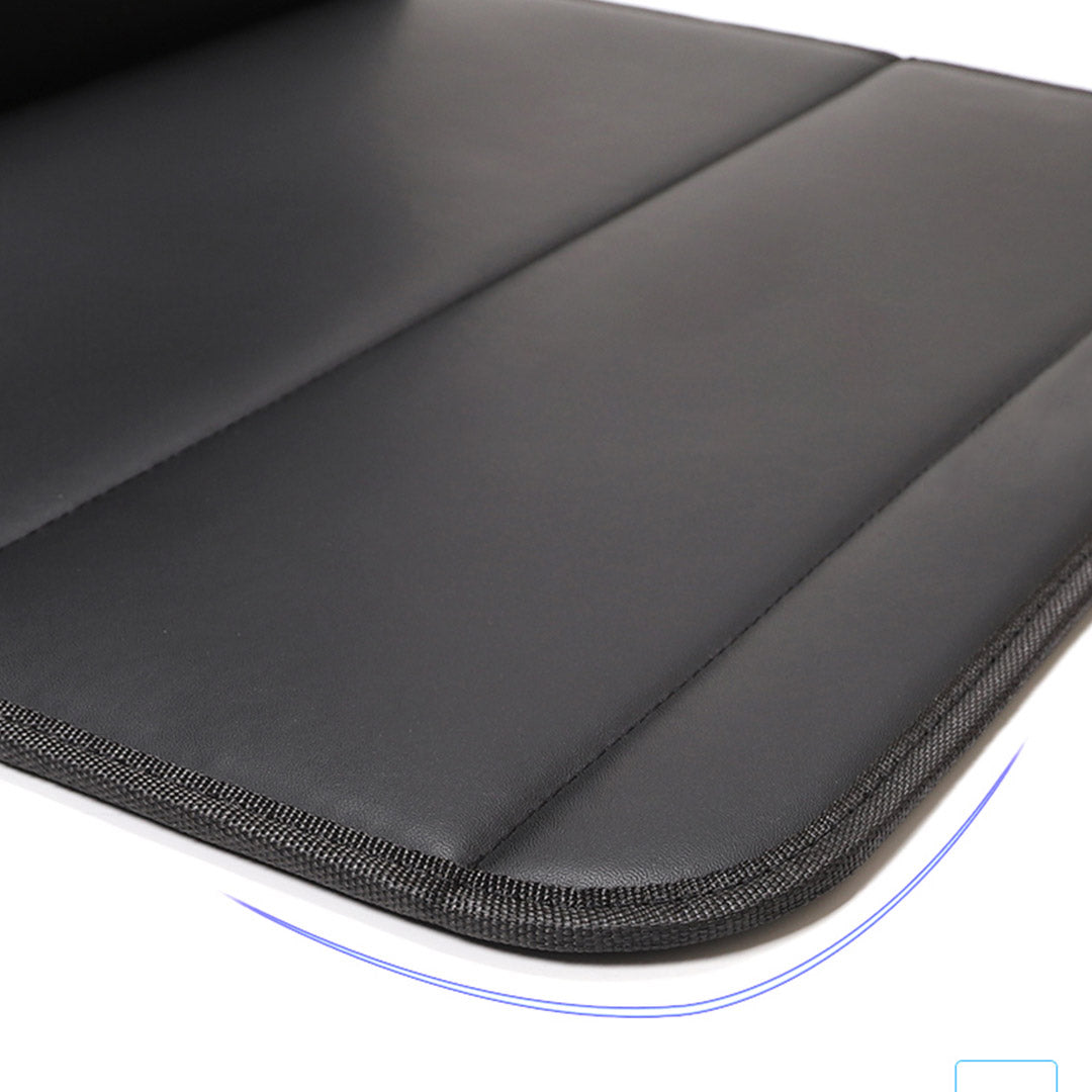 NNEAGS 2X Leather Car Boot Collapsible Foldable Trunk Cargo Organizer Portable Storage Box Black Large-4