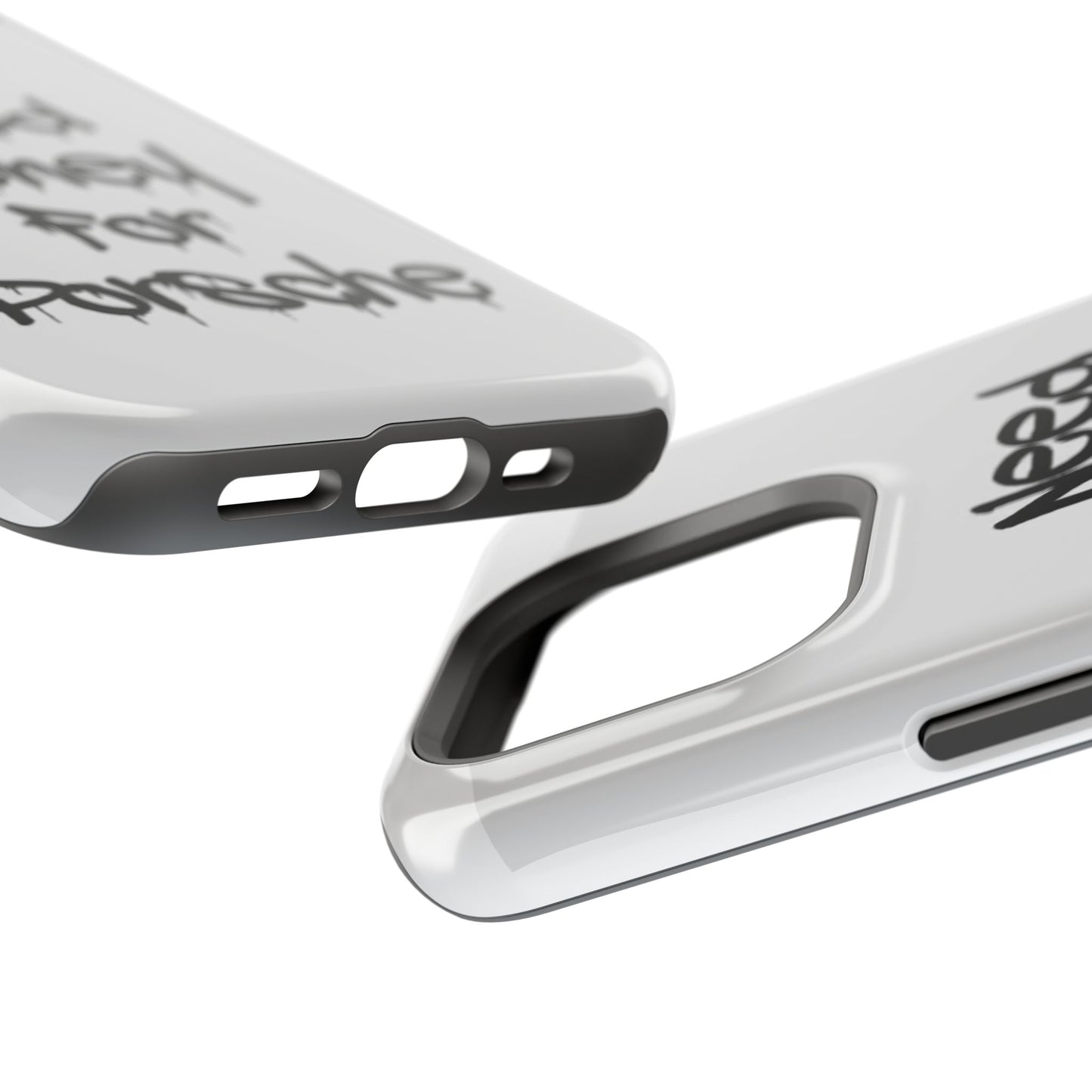 NEED MONEY FOR PORSCHE  - Impact-Resistant WHITE Phone Case with Bold Statement