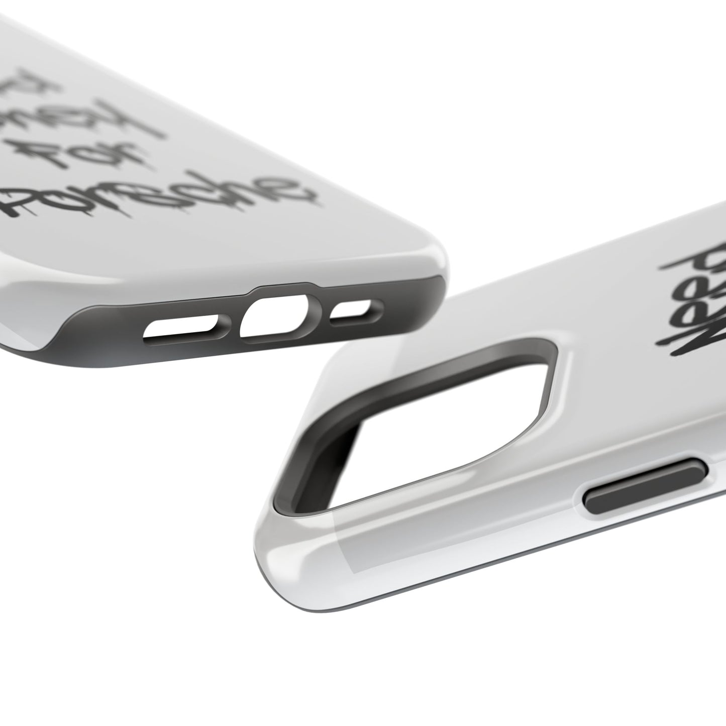 NEED MONEY FOR PORSCHE  - Impact-Resistant WHITE Phone Case with Bold Statement