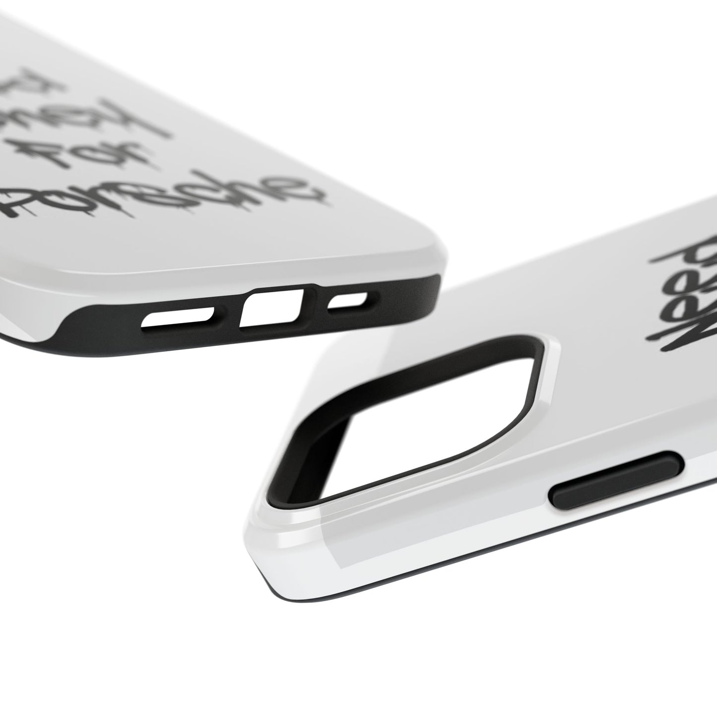 NEED MONEY FOR PORSCHE  - Impact-Resistant WHITE Phone Case with Bold Statement