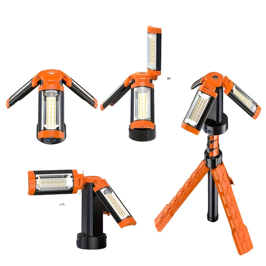 Rechargeable Work Light with Stand Portable Camping Lamp-0
