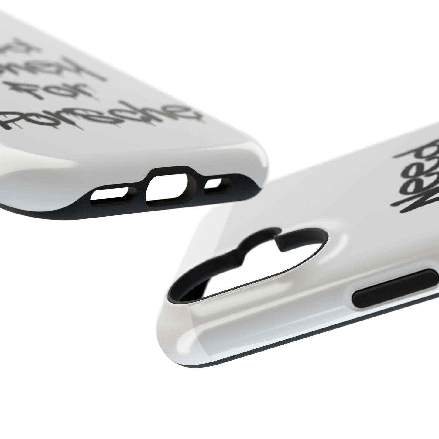 NEED MONEY FOR PORSCHE  - Impact-Resistant WHITE Phone Case with Bold Statement