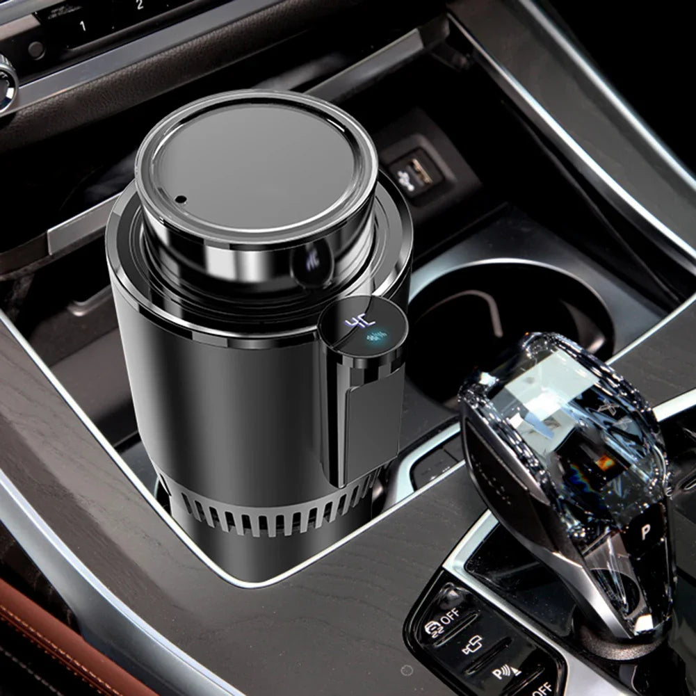 NNEOBA Portable 2-in-1 Car Cup Cooler & Warmer–12V Auto Beverage Balck-2