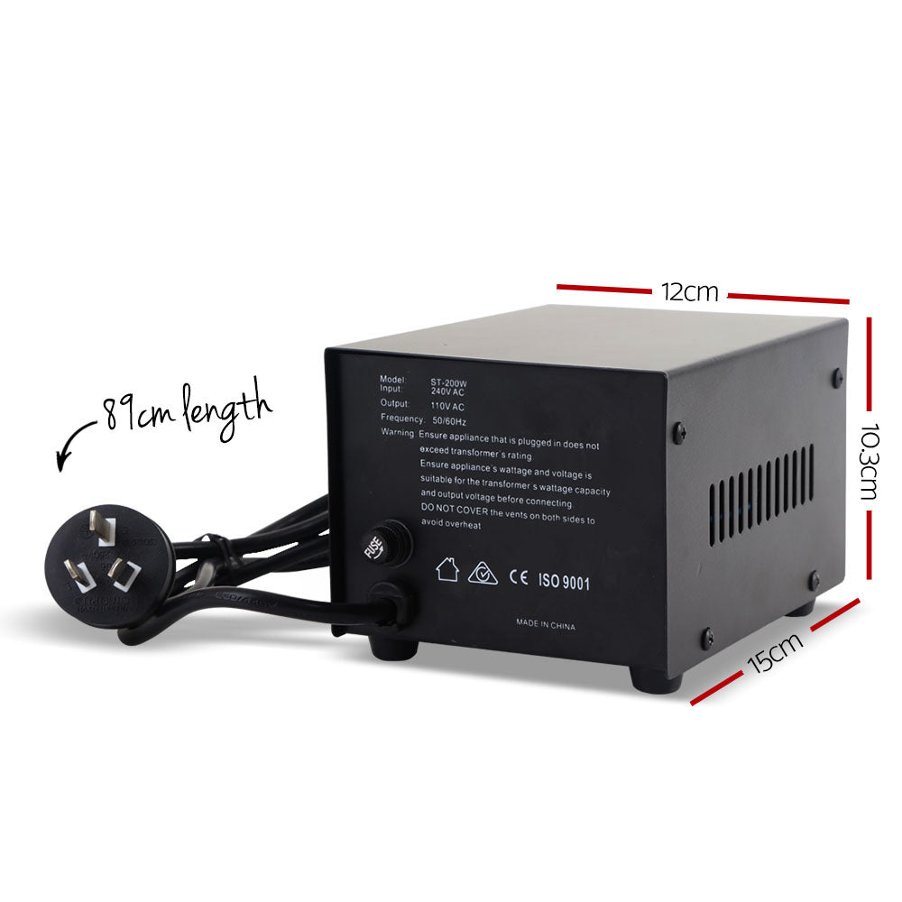 NNEDSZ 200 Watt Step Down Transformer-1