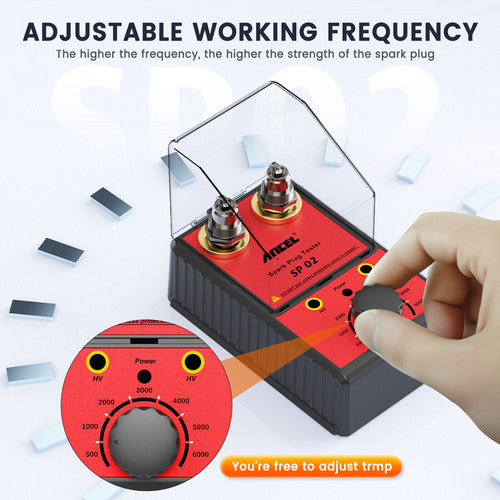 NNEDSZ Ancel 12V Car Spark Plug Tester Auto Ignition System Tester Diagnostic Test Tool-4