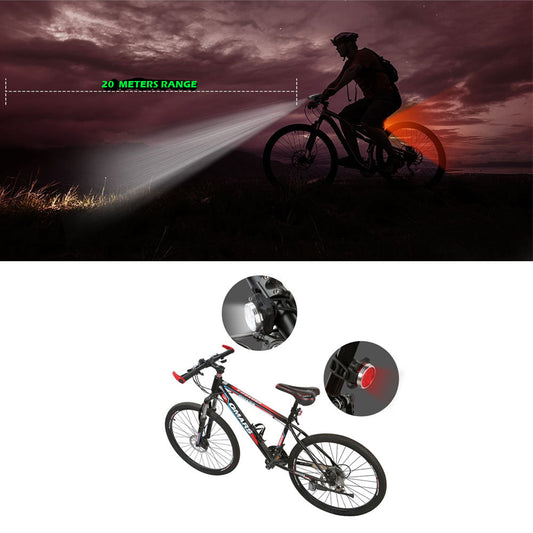 NNEDSZ Waterproof Bicycle Bike Lights Front Rear Tail Light Lamp USB Rechargeable IPX4-0