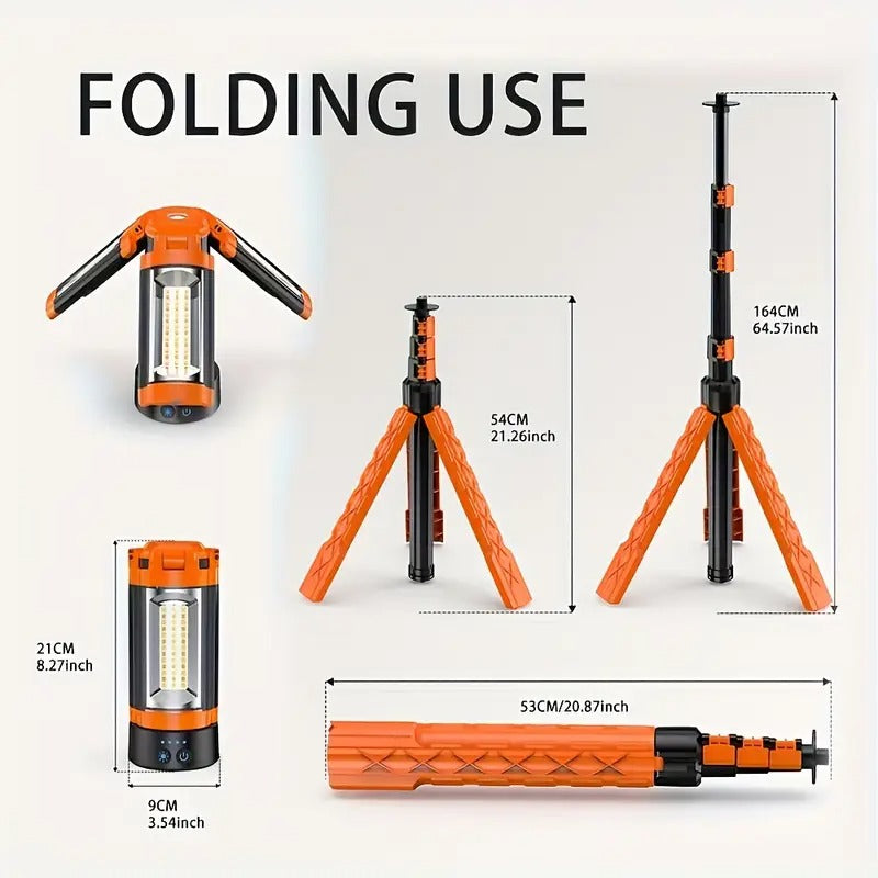 Rechargeable Work Light with Stand Portable Camping Lamp-3